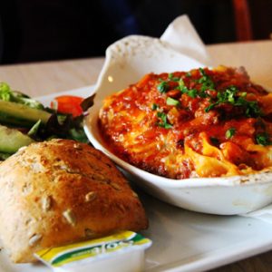 לזניה חצילים ופטריות