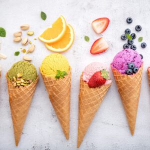 מארז קינוח גלידות פירות טרופיים