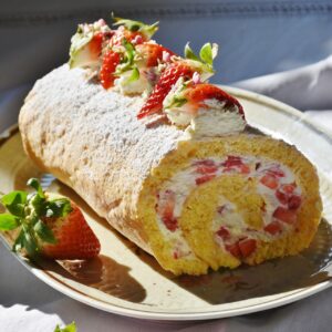 עוגת רולדה תות